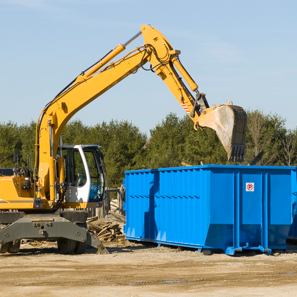 can i choose the location where the residential dumpster will be placed in Woodville Virginia